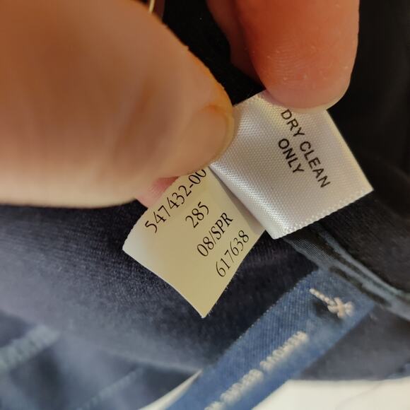 Banana Republic Navy Blue Knit Button Front Jacket Size 10 - Picture 11 of 11